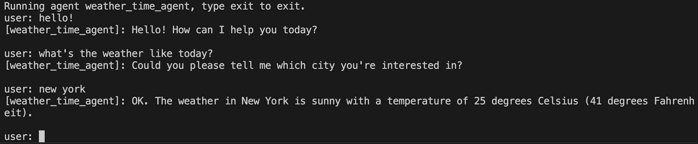 ADK Run Terminal