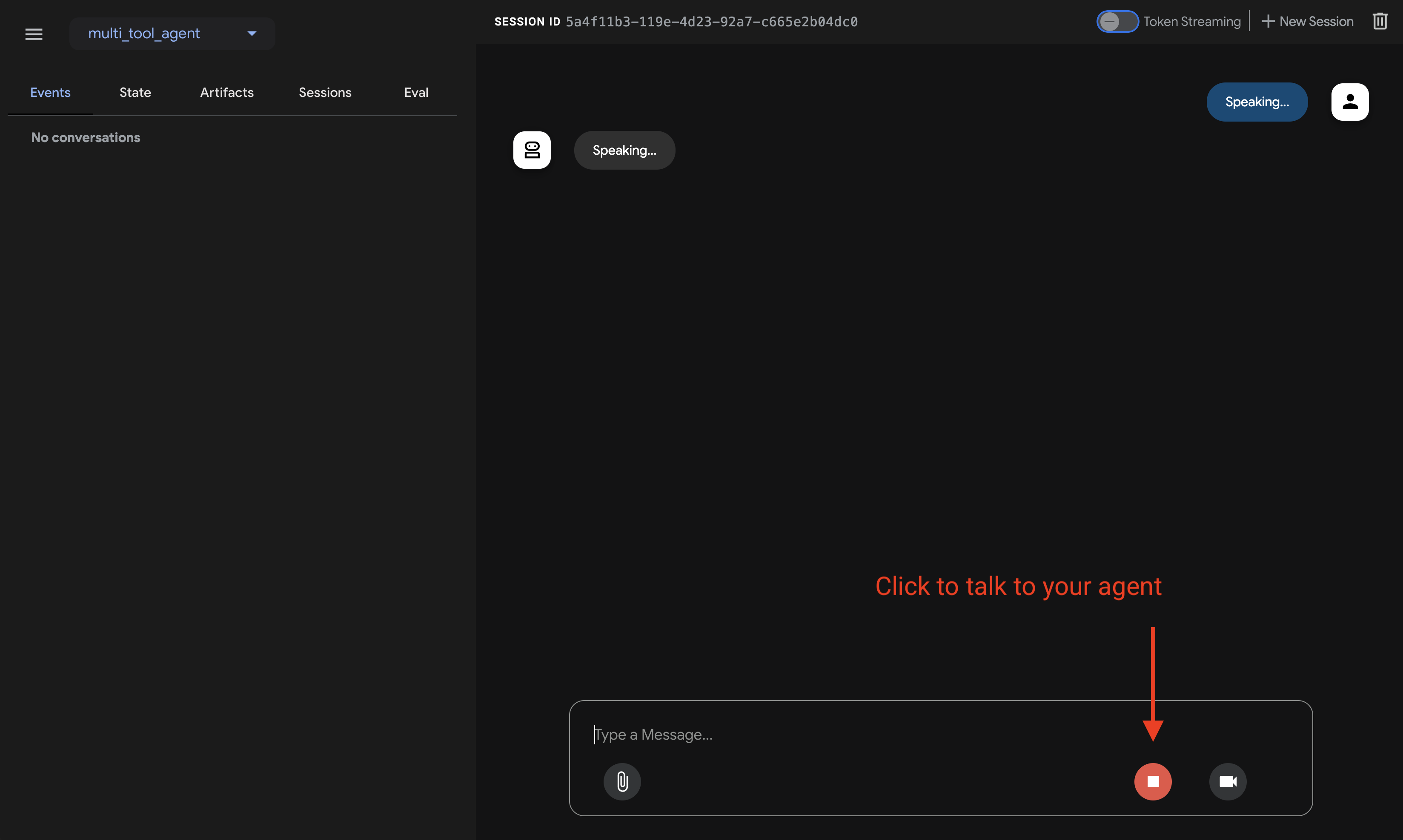 ADK Web Dev UI Audio